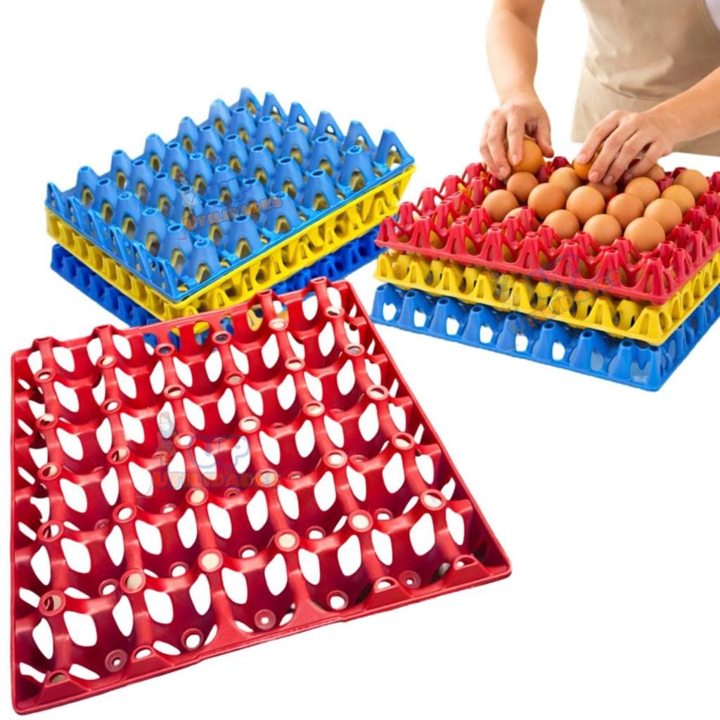 PORTA OVO CARTELA PLÁSTICA PARA 30 OVOS BANDEJA (1 UNIDADE)