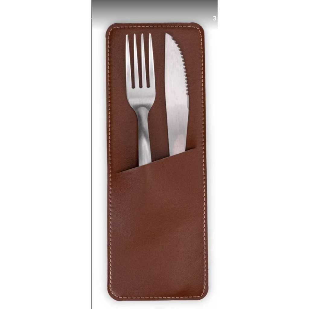 2 PORTA TALHERES PARA RESTAURANTE BUFFET/COR MARROM/PRETO/AZL+LOGO
