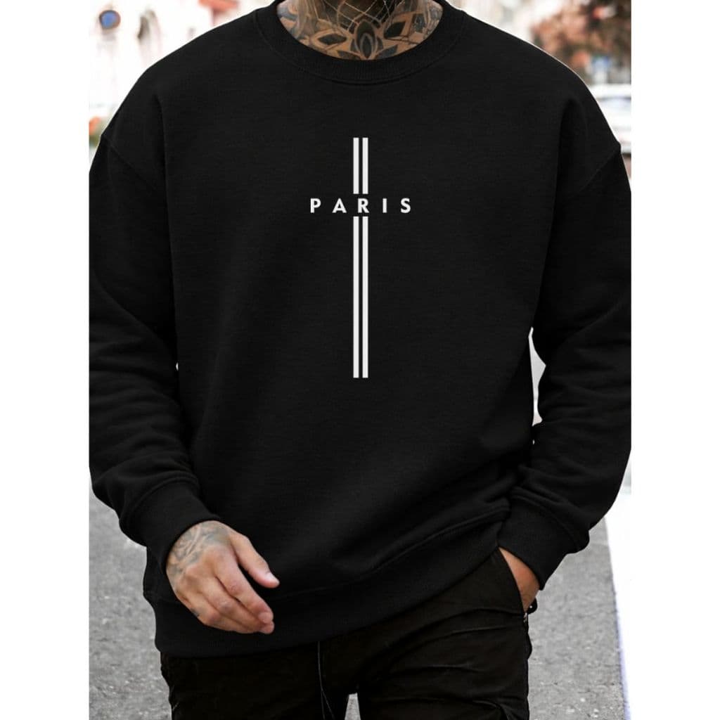Moletom Masculino Algodão Gola Redonda Blusa De Frio Flanelado Casaco Oferta