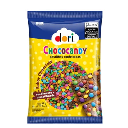 Confeti Chococandy Colorido Dori – Pacote 500g