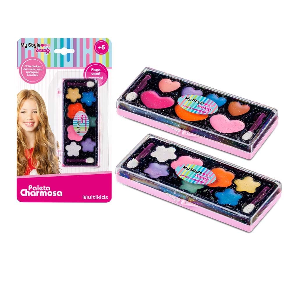 Mini Estojo Maquiagem Infantil My Style Beauty Charmosa - BR1329