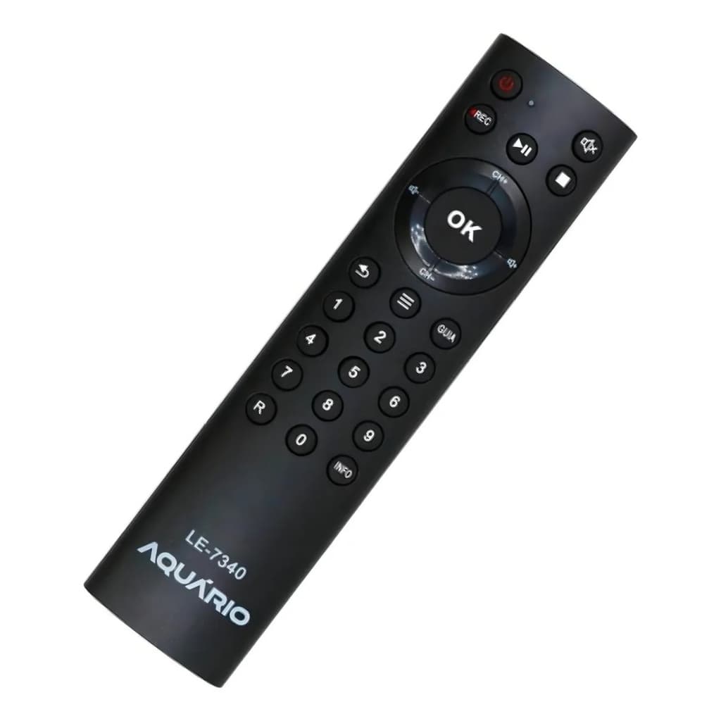 Controle Remoto Para Conversor Digital Aquário Dtv-9000 Modelo LE-7340