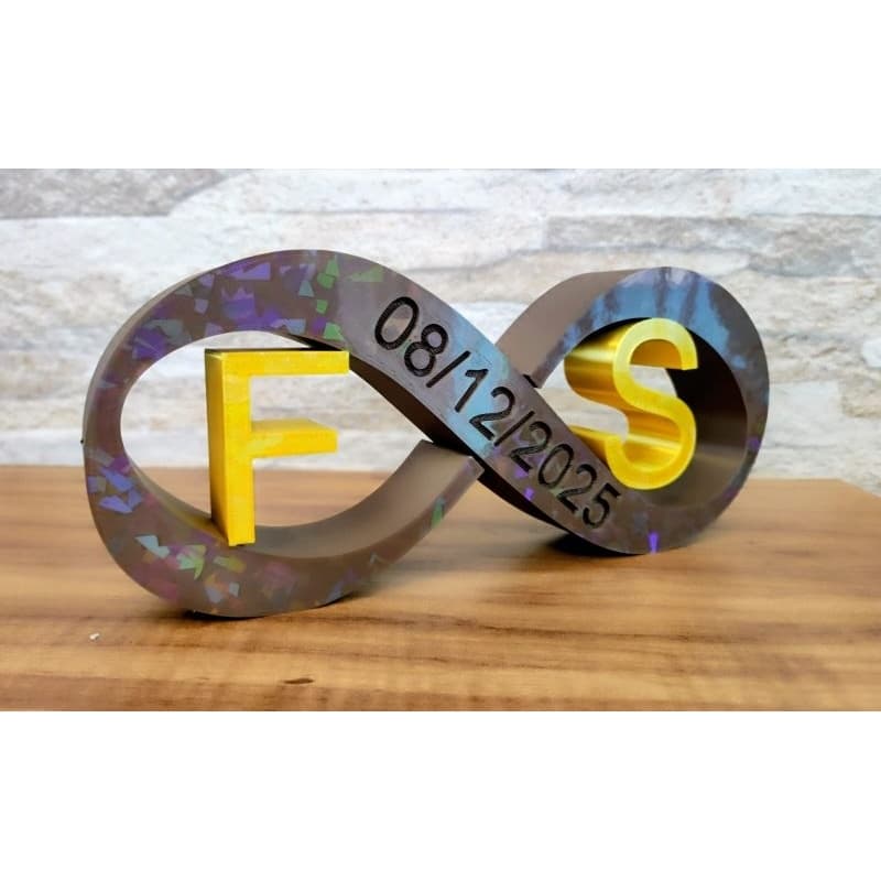 Infinito Personalizado com Nome e Data | Presente para Casal, Namoro e Casamento