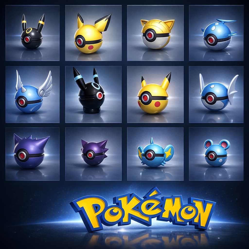 Pokébolas Personalizadas Pokémon – Pokebola Decorativa para Colecionadores e Presentes