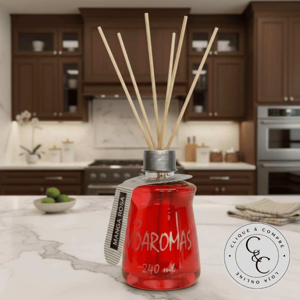 Kit com 4 Aromatizadores de ambiente com varetas 240 ml Vidaromas
