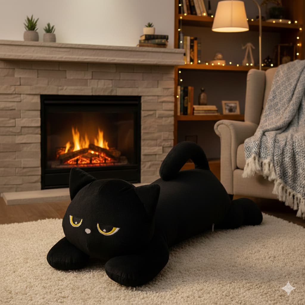 Xuxão Gato Gatinho Pelúcia 1m Grande Exclusivo 100% Conforto Satin Apoio de Corpo