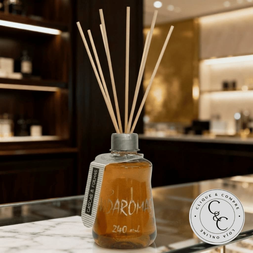Kit com 10 Difusores de aromas com varetas para ambientes 240 ml Vidaromas