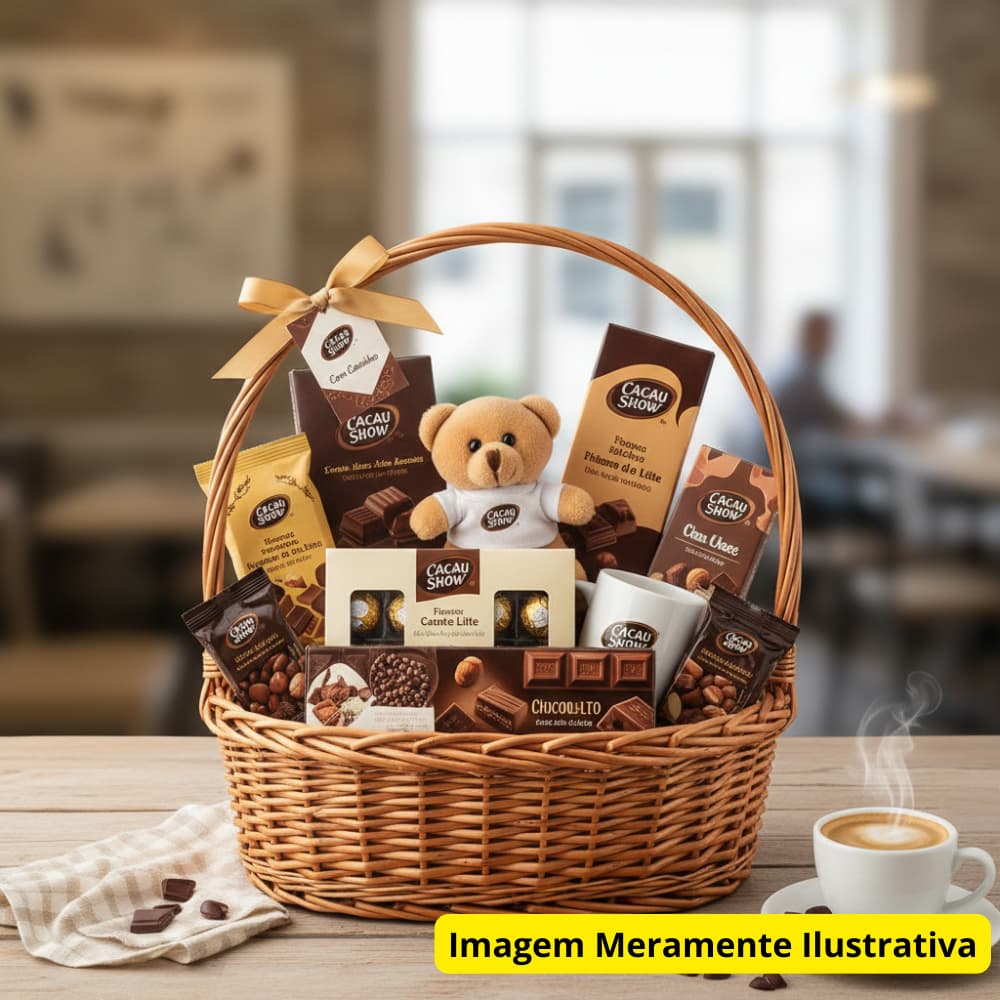 Cesta de Presente Para Presentear em Aniversário, Namorados, Amigo, Dia das Mães, Dia dos Pais