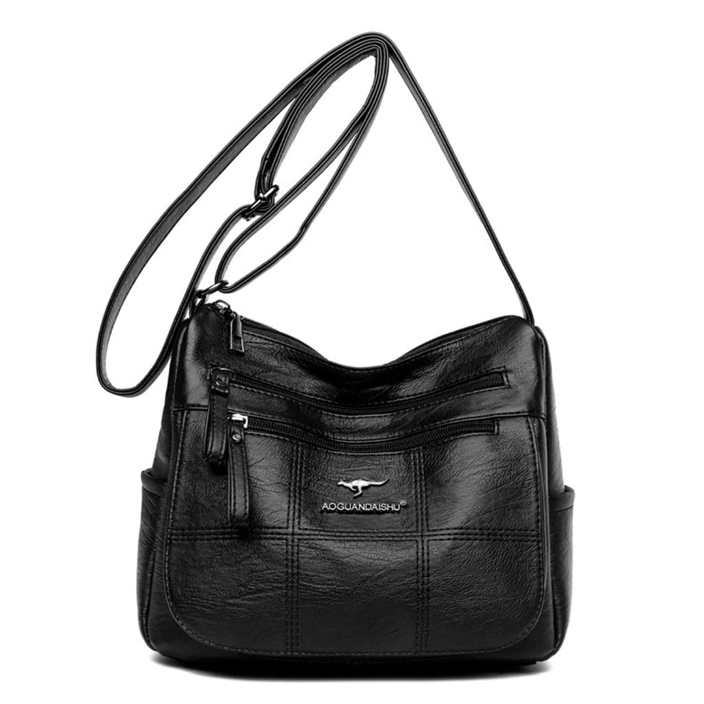 Bolsa Feminina Média Em Couro Transversal