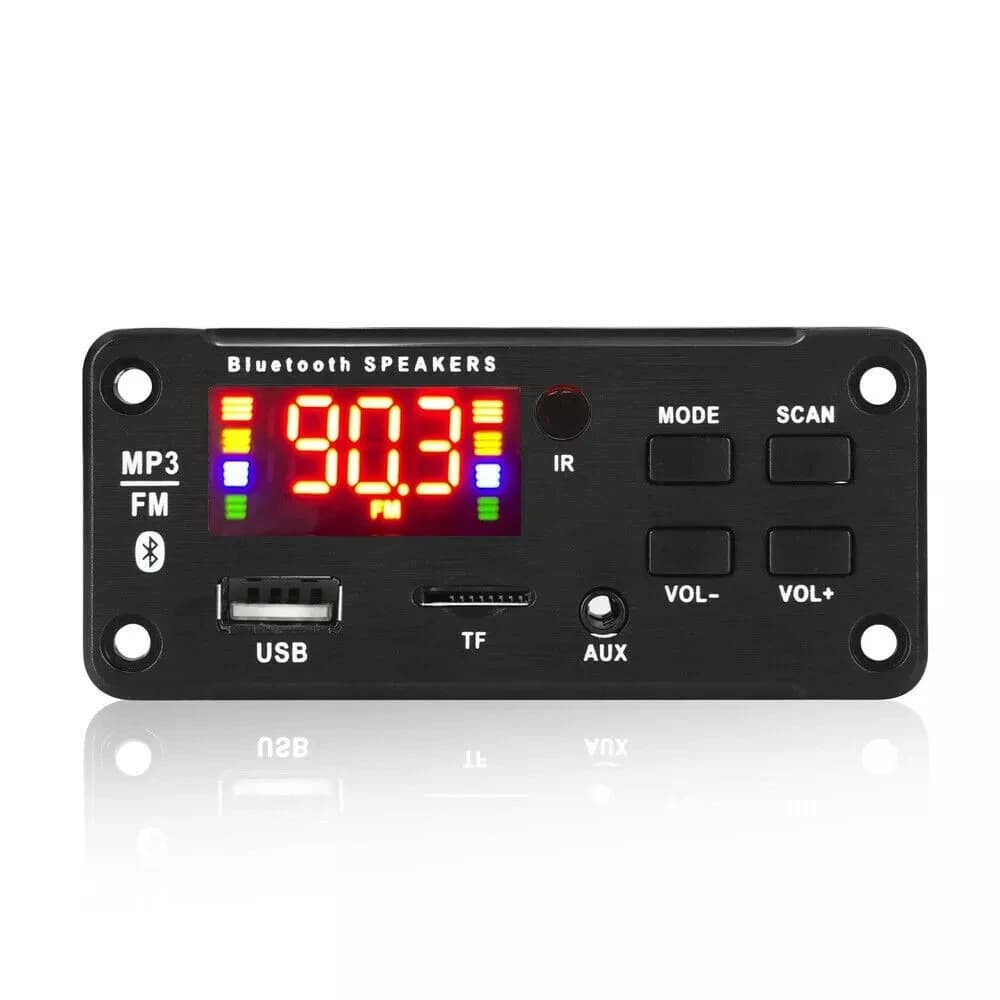 Decodificador Bluetooth 5.0 MP3 Decodificador De 50W Placa Decodificadora MP3 FM 12V Leitor De USB