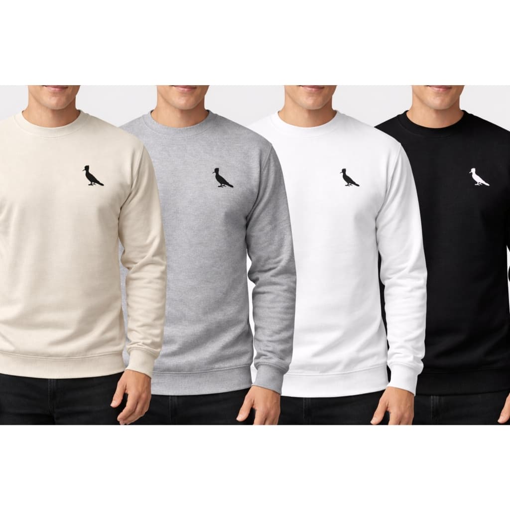 🐦 Moletom Masculino Minimalista Premium Blusa de Frio Estampa Pássaro Inverno Casual