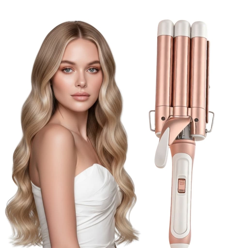 Triondas Modelador de Cachos 32mm Ondulador Profissional Cerâmica Bivolt 200°C Com Luva de Proteção