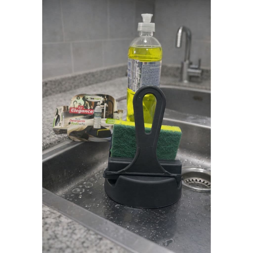 Kit Cozinha Com Porta Detergente E Rodinho de Pia Kit Pia De Plastico