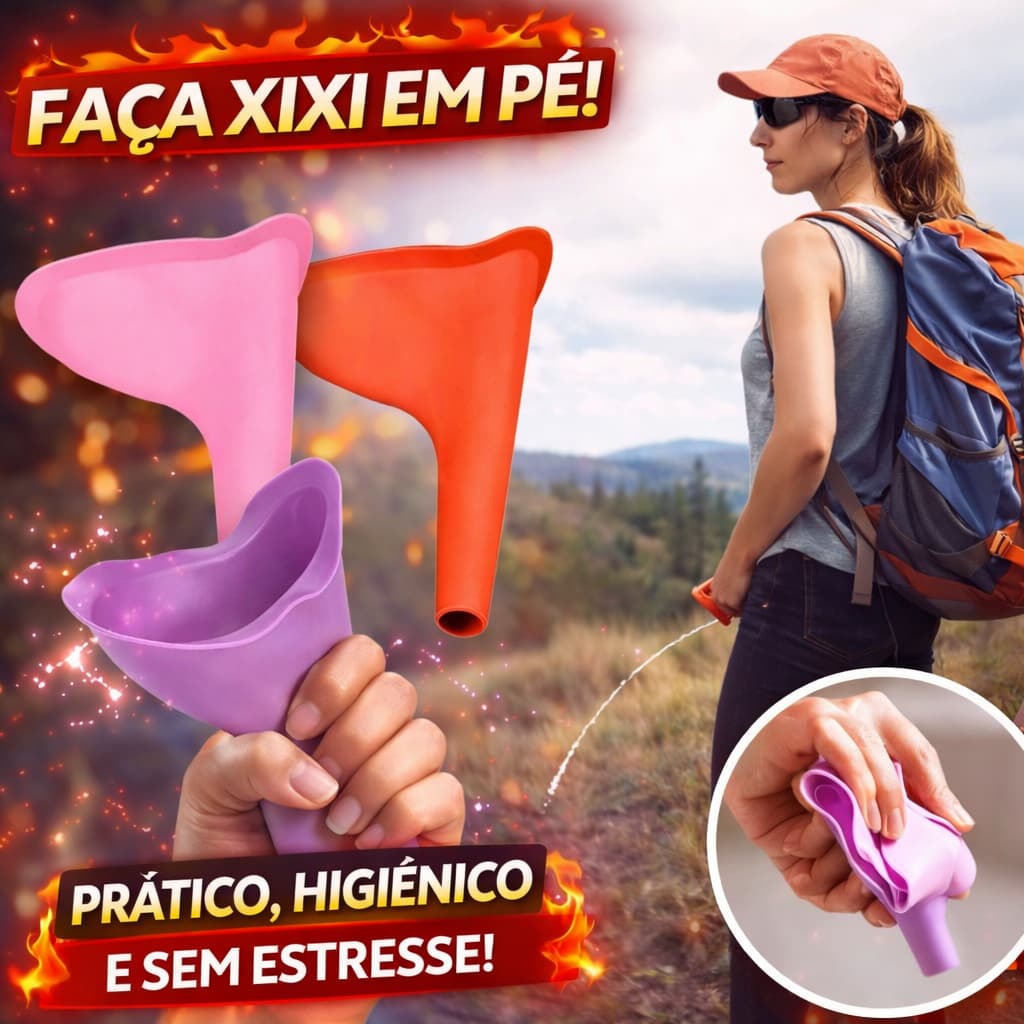 Funil Urina Feminino Para Mulher Fazer Xixi Em Pé Portátil
