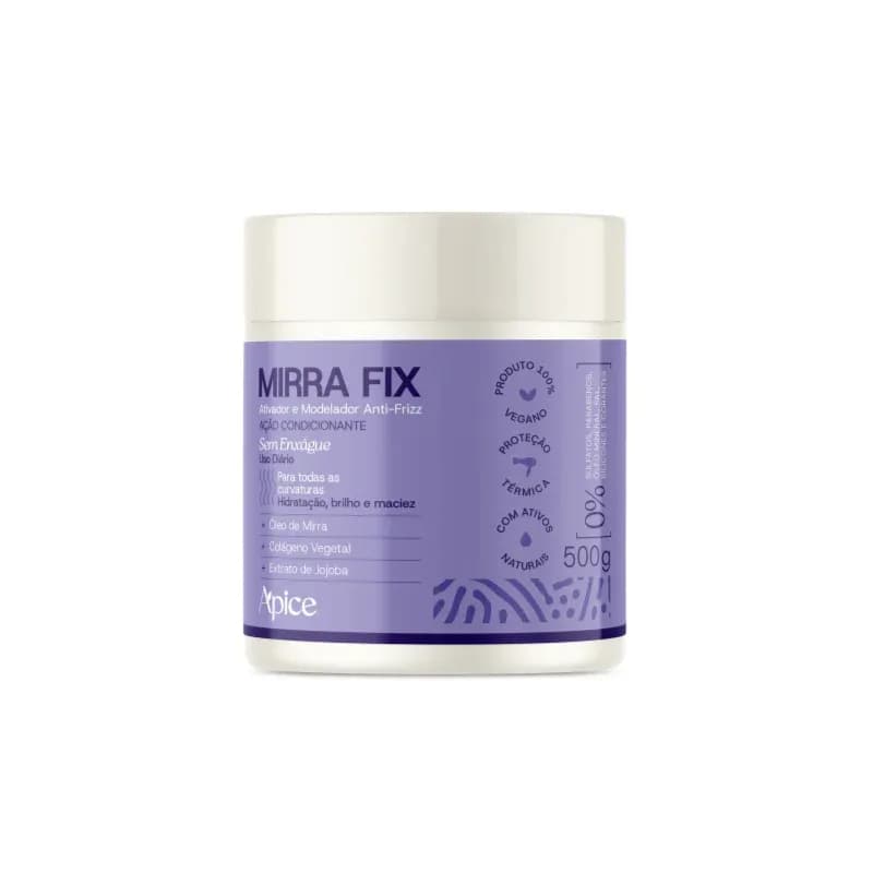 Ativador e Modelador Mirrafix 500g - Hidratação Profunda e Brilho com Óleo de Jojoba