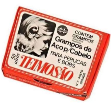 Caixa c/ 50 Grampos Teimosão Grande Em Aço Preto Para Cabelo N°7- Teimoso