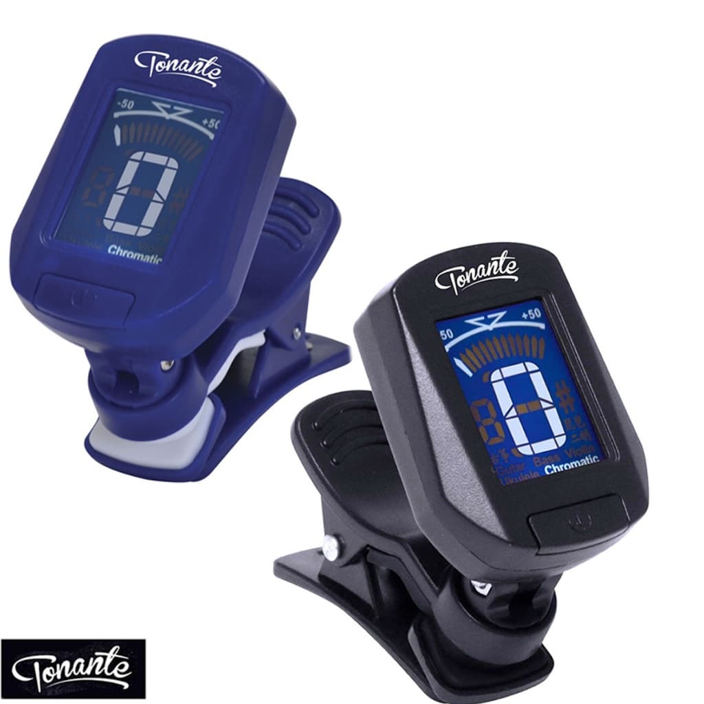 Afinador Digital Cromático Tonante para Violão Baixo Violino e Ukulele