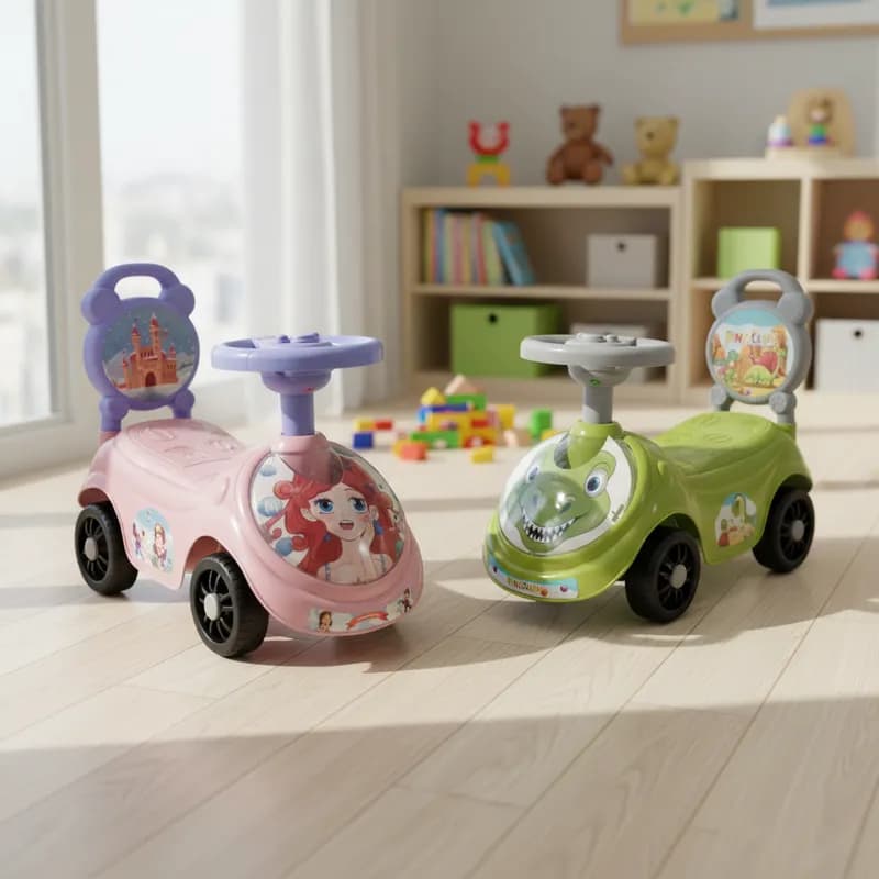 Carrinho Infantil Quadriciclo Andador Princesas c/ Som - HK Brinquedos