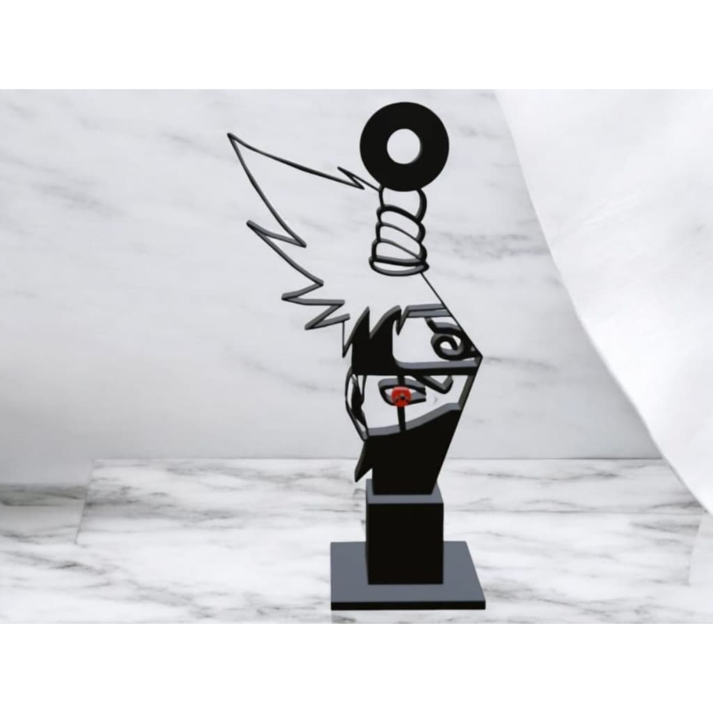 Decoração Parede e Mesa Kakashi Hatake – Arte Anime com Kunai