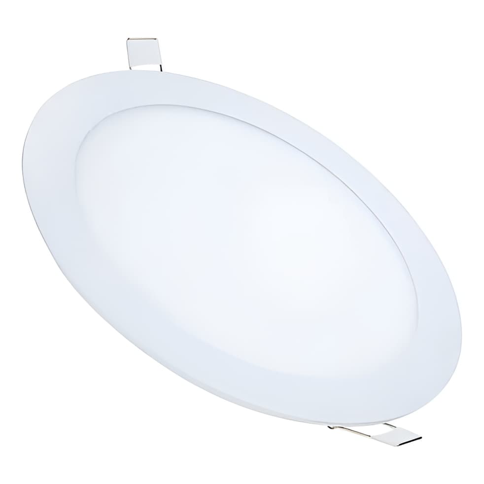 Painel Plafon Led Embutir Redondo 20x20 18w Branca Bivolt 127/220v Branco