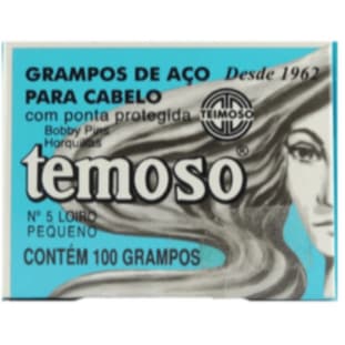 Caixa c/100 Grampos Em Aço Loiro Pequeno Para Cabelo N°5 - Teimoso