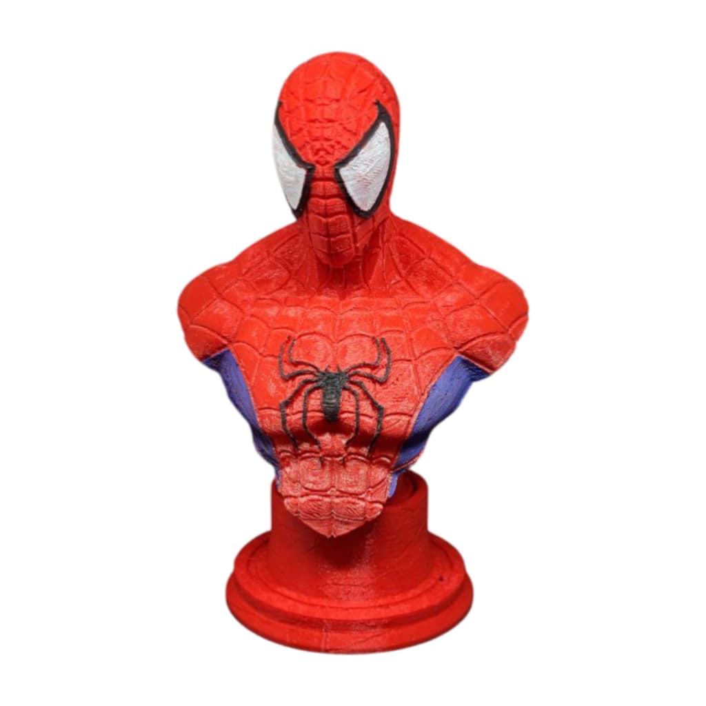 Busto Decorativo 3D do Homem-Aranha – Estátua Colecionável em PLA