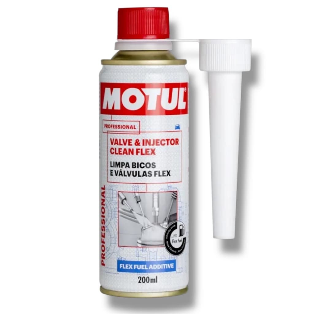 Aditivo Combustível Motul Valve & Injector Clean Flex Limpa Bicos e Válvulas Carros Flex