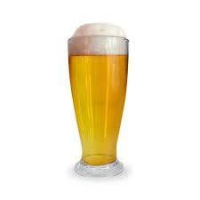 Kit 4 Copos Mini Tulipa 220ml Acrílico Transparente Festa Bebidas Cerveja Chop Eventos