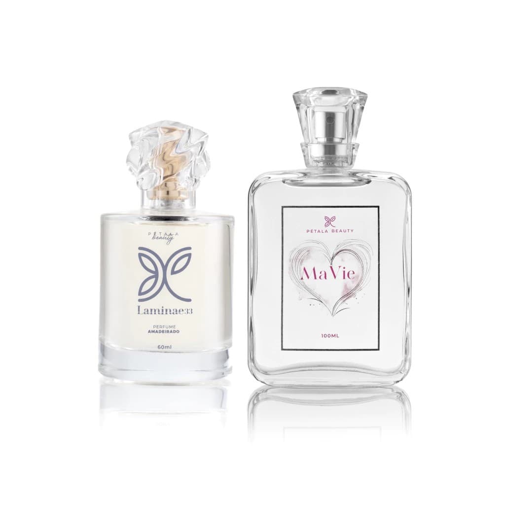 Kit 2 Perfumes Mavie E Laminae Aroma Amadeirado Floral Pétala Beauty