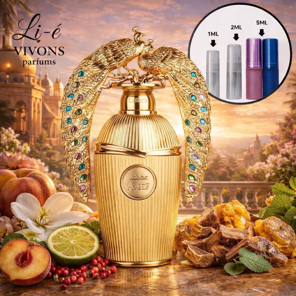Perfume árabe unissex Afeef - Marca: Lattafa - 100% Original
