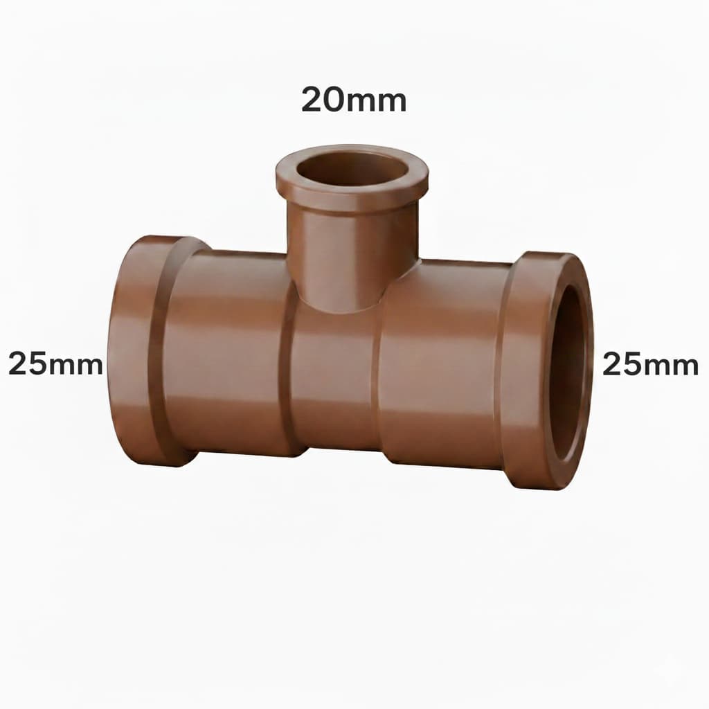 Te Redução 25x20mm Soldável