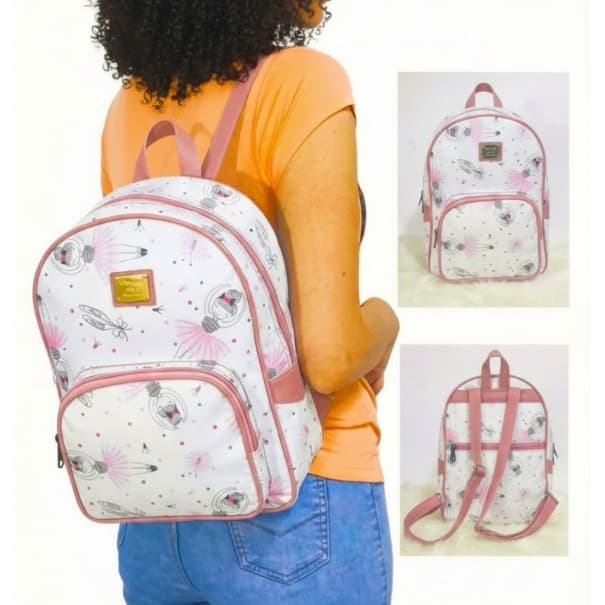 Mochila Maternidade Menina Bolsa Infantil Bailarina Escola Passeio Creche