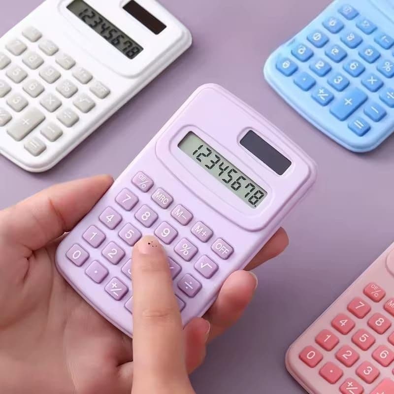 Calculadora Mini-Portátil De Bolso Matemática De 8 Dígitos Alta Qualidade Pra Uso Escolar Escritório