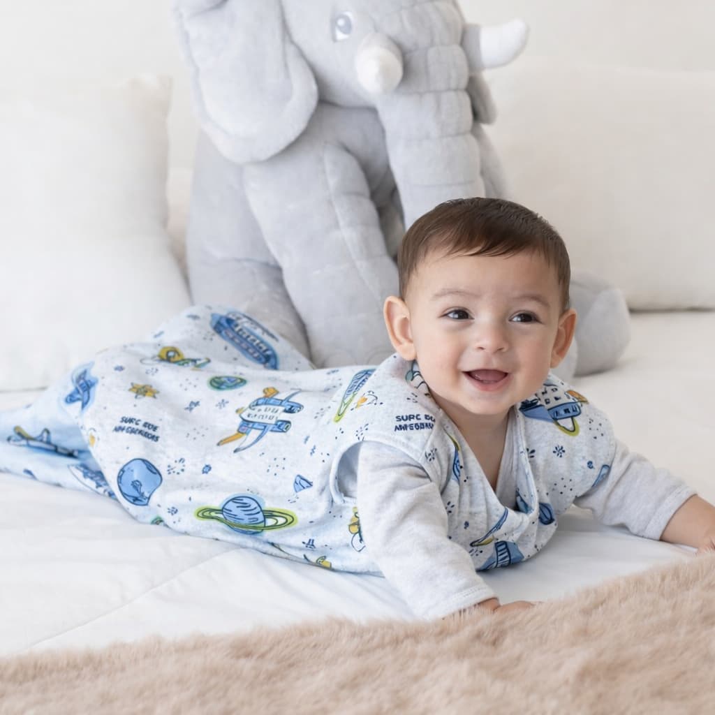 Meia Estação Saco de dormir Pijama para bebê em Moletinho
