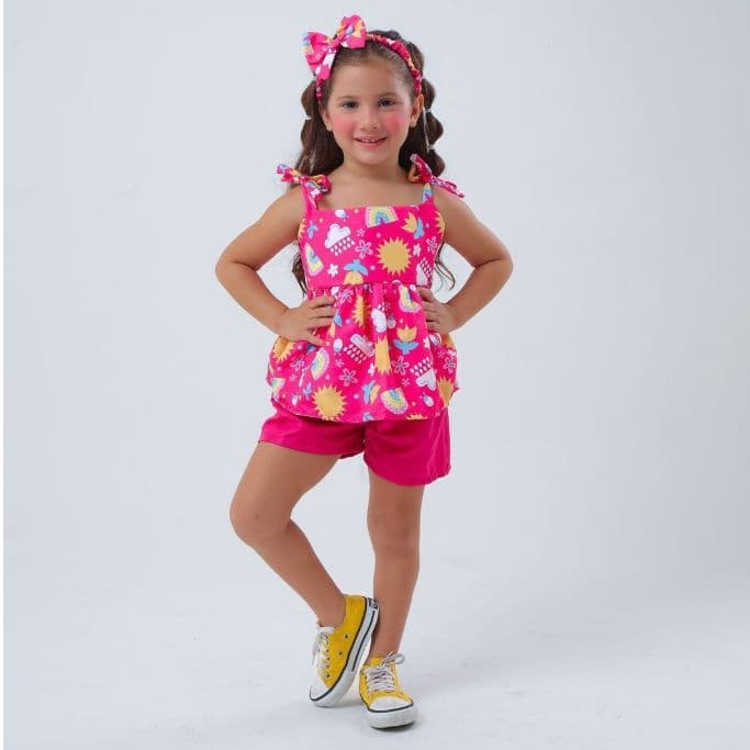 Conjunto Infantil Menina  2, 3 e 4 Anos
