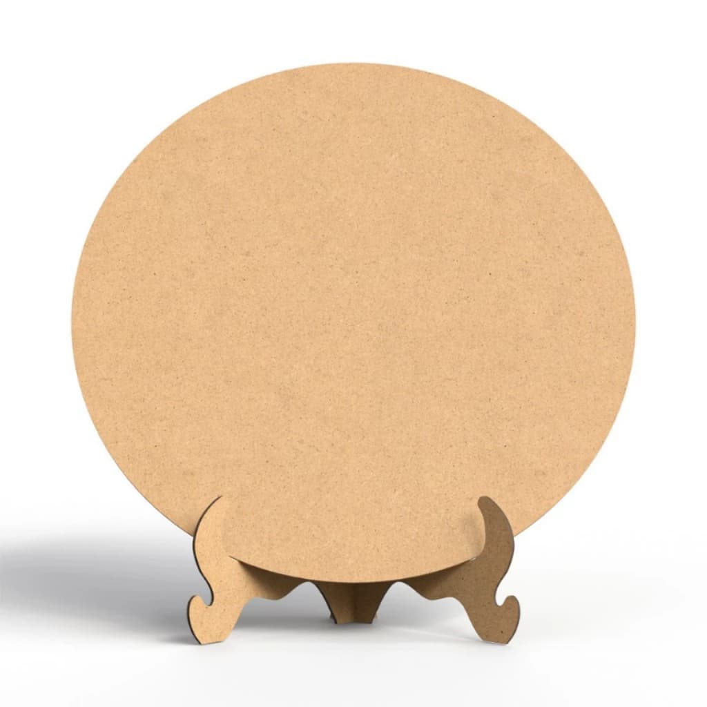 Mini Painel Decorativo em MDF Cru 50x50cm para Decoração de Mesa e Festas