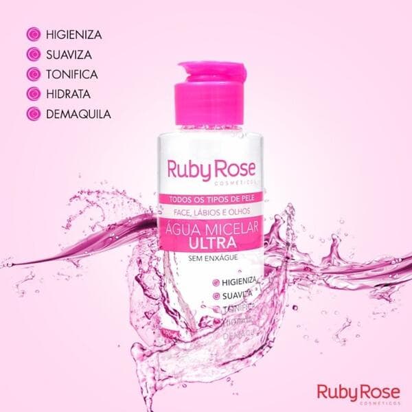 Ruby Rose Agua Micelar Ultra 120ML - Tonifica Hidrata