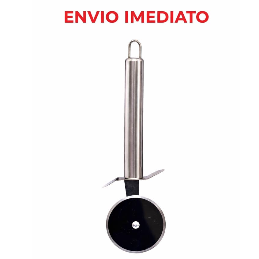 Cortador de Pizza Inox 20,5cm - Alta Durabilidade para sua cozinha e Corte Preciso