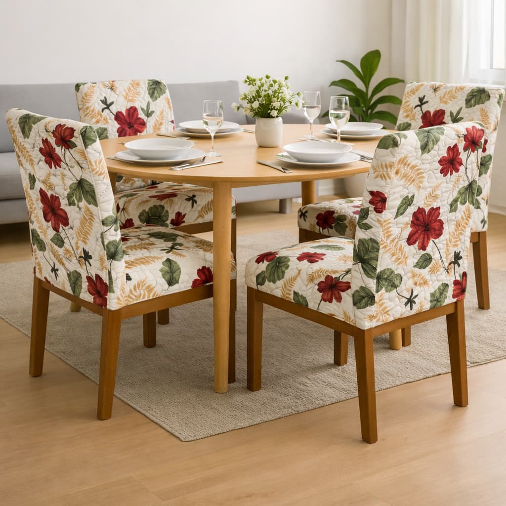 Capa de Cadeira Premium Matelada kit com 4/6/8 Lugares Sala de Jantar Cozinha Decoração