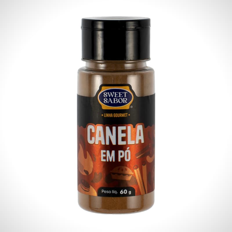 Canela Pó 60g Dosador Sweet Sabor - Canela moída Premium