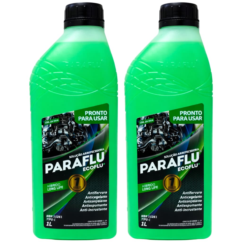 Kit 2 Aditivo Radiador Paraflu Verde Bio Hibrido Pronto Uso