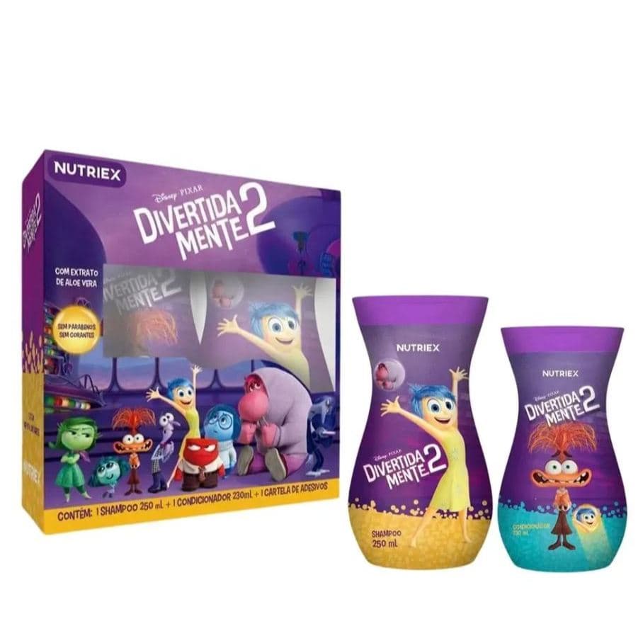 Kit Shampoo 250ml e Condicionador 230ml Nutriex Kids Divertidamente