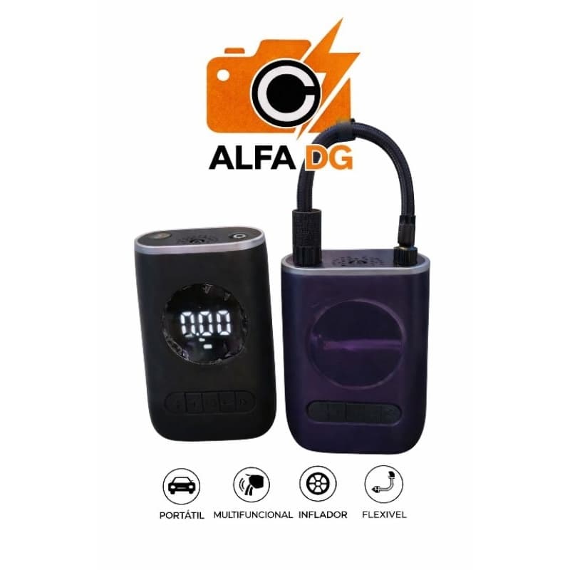 Calibrador Elétrico USB para Carro, Moto, Bike e Bola