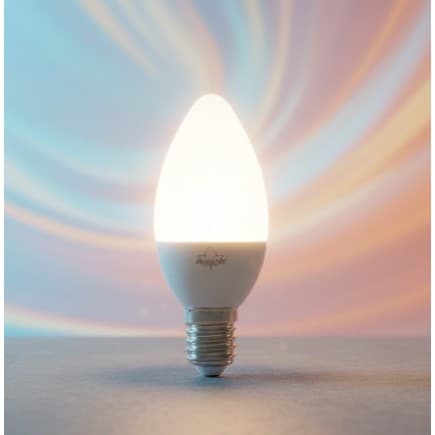 Lâmpada LED Vela E14 2W 127V Luz Amarela 3000K Econômica Para Lustre Decorativa