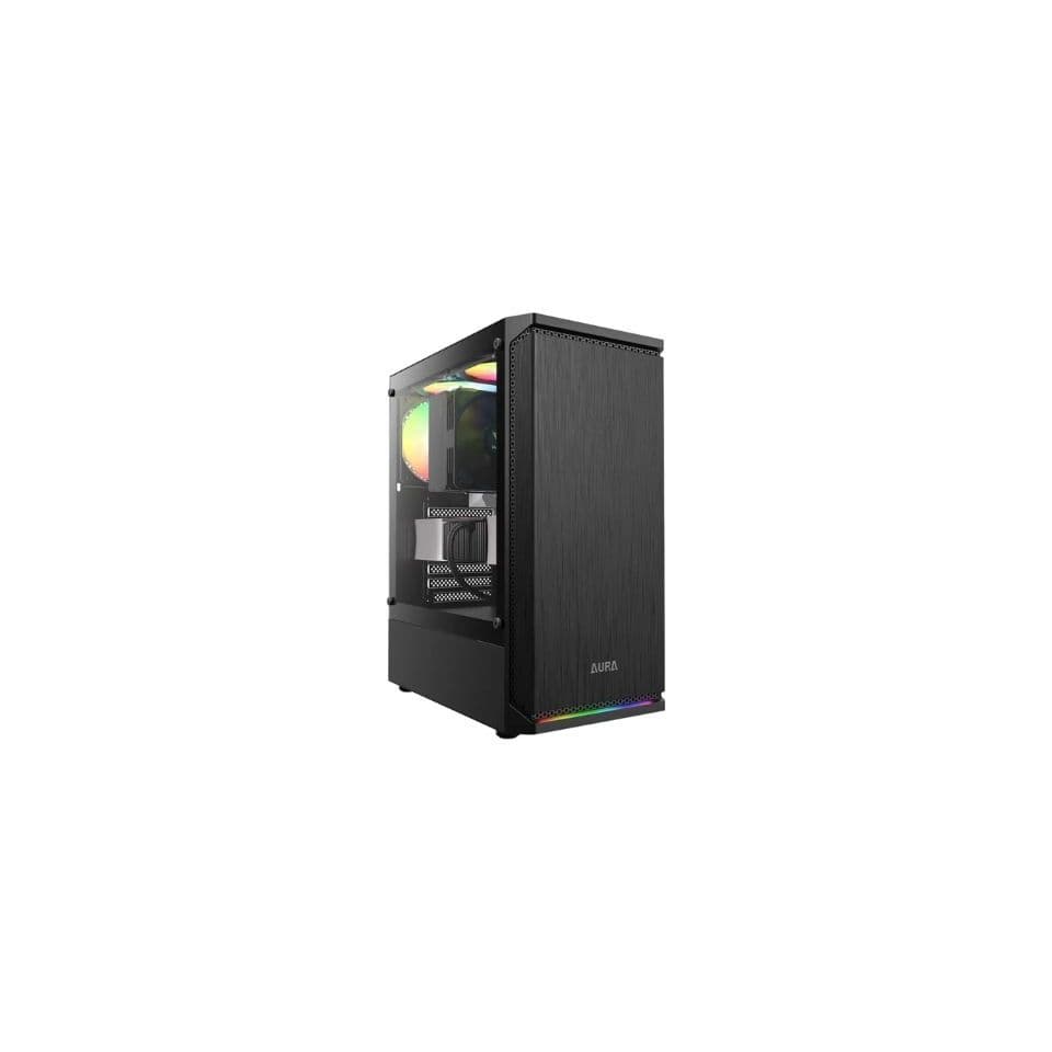 Gabinete ATX GAMDIAS Aura GC8 Black - SEM FONTE (2U2/1U3/HDA/VT/FI/1F)