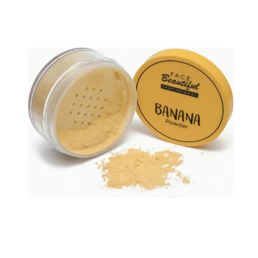 Pó Banana Facial Solto Face Beautiful Acabamento Aveludado Selagem da Pele
