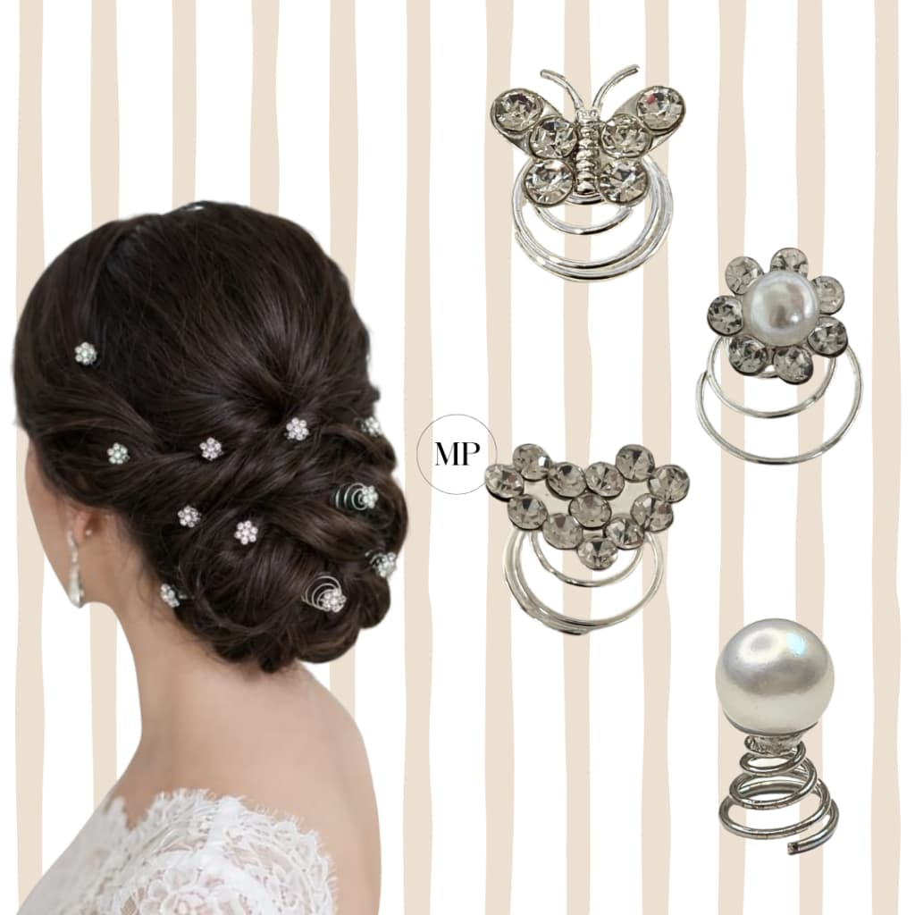 Kit 10 Peças Pontos de Luz para Cabelo Acessório Elegante para Noivas e Festas