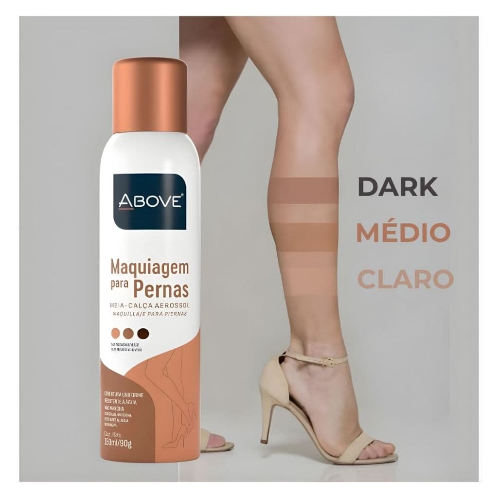 Maquiagem para Pernas Meia-Calça Aerosol 150ml/90g Above Baston