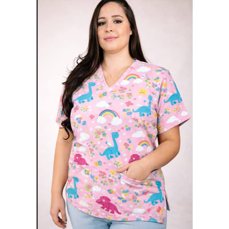 SCRUB - BATA PIJAMA CIRURGICO ESTAMPADO PERSONAGENS