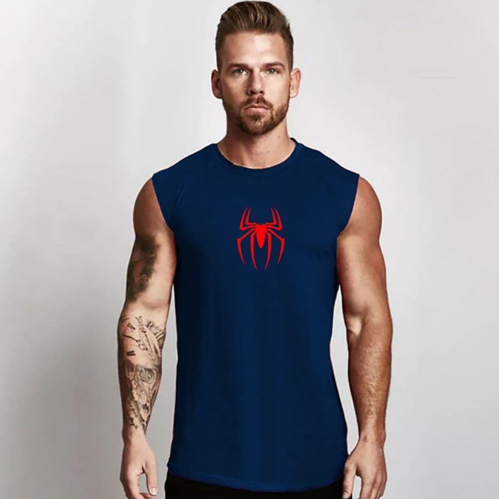 Regata Machão Masculina Homem Aranha Camiseta Academia Longline